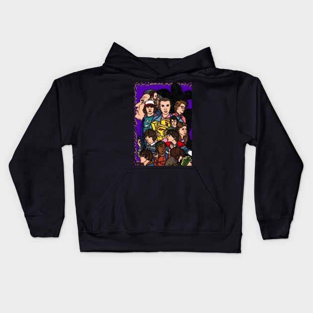 Stranger Things Kids Hoodie by COLORaQUEEN